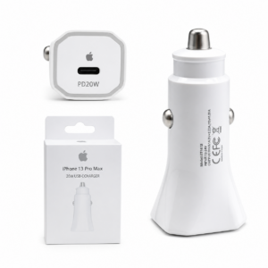 cargador auto 20w usb-c iphone