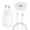 cargador usb c + cable 1m iphone lightning